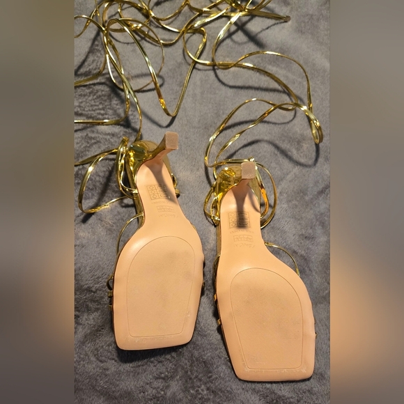 ISNOM Lace Up Heels #608 - Picture 5 of 13